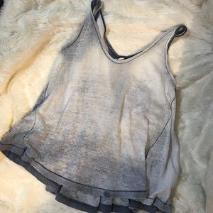 Free People Distressed Fade Tank
